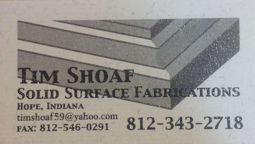 Tim Shoaf Solid Surface Fabrications | 1011, 531 Grand St, Hope, IN 47246, USA | Phone: (812) 343-2718