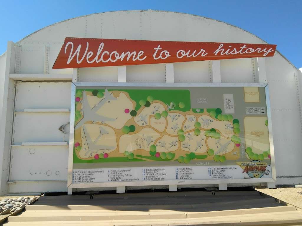 Joe Davies Heritage Airpark | 2001 E Ave P, Palmdale, CA 93550, USA | Phone: (661) 267-5300