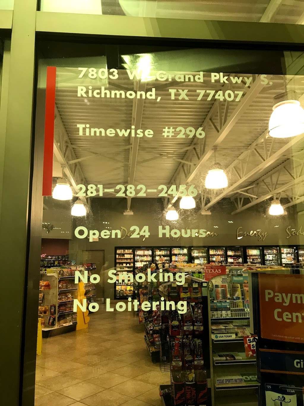 Timewise Food Store #296-05 | 7803 West Grand Parkway South, Richmond, TX 77407, USA | Phone: (713) 789-0310