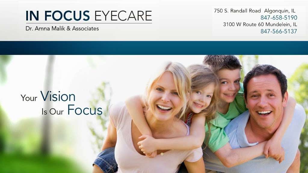 In Focus Eyecare | 3100 W Route 60, Mundelein, IL 60060, USA | Phone: (847) 566-5137