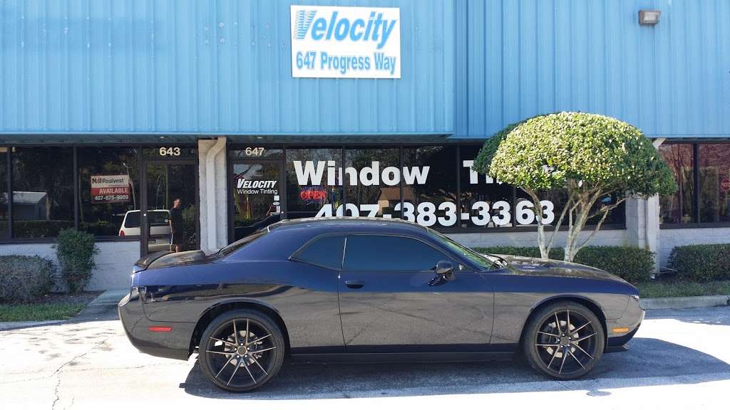 Velocity Window Tint, LLC | 647 Progress Way, Sanford, FL 32771 | Phone: (407) 383-3363