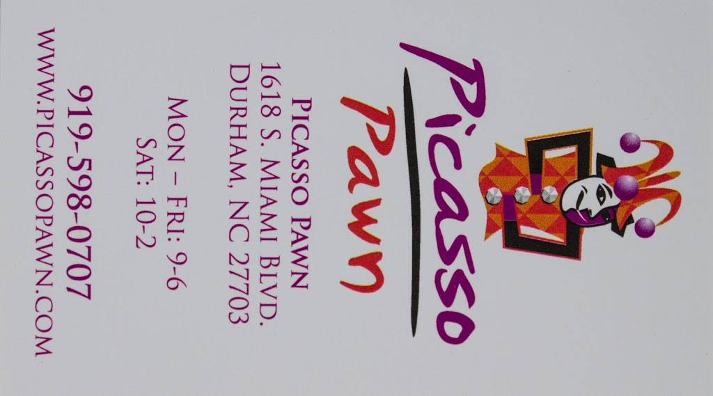 Picasso Pawn | 1618 S Miami Blvd, Durham, NC 27703 | Phone: (919) 598-0707