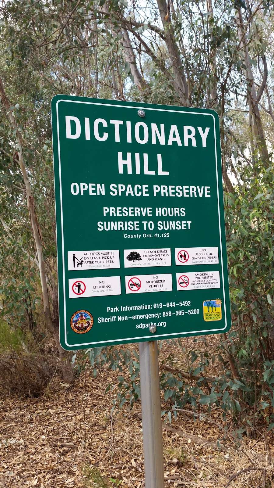 Dictionary Hill Open Space Preserve | Unnamed Road, Spring Valley, CA 91977, USA | Phone: (619) 644-5492