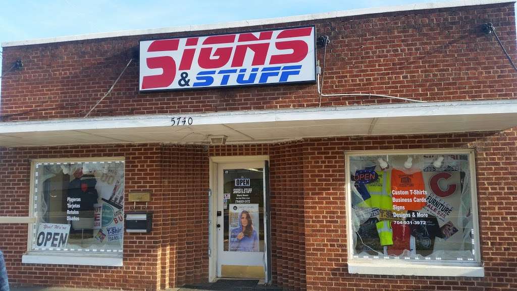 Signs & Stuff | 5740 N Tryon St, Charlotte, NC 28213, USA | Phone: (704) 931-3172