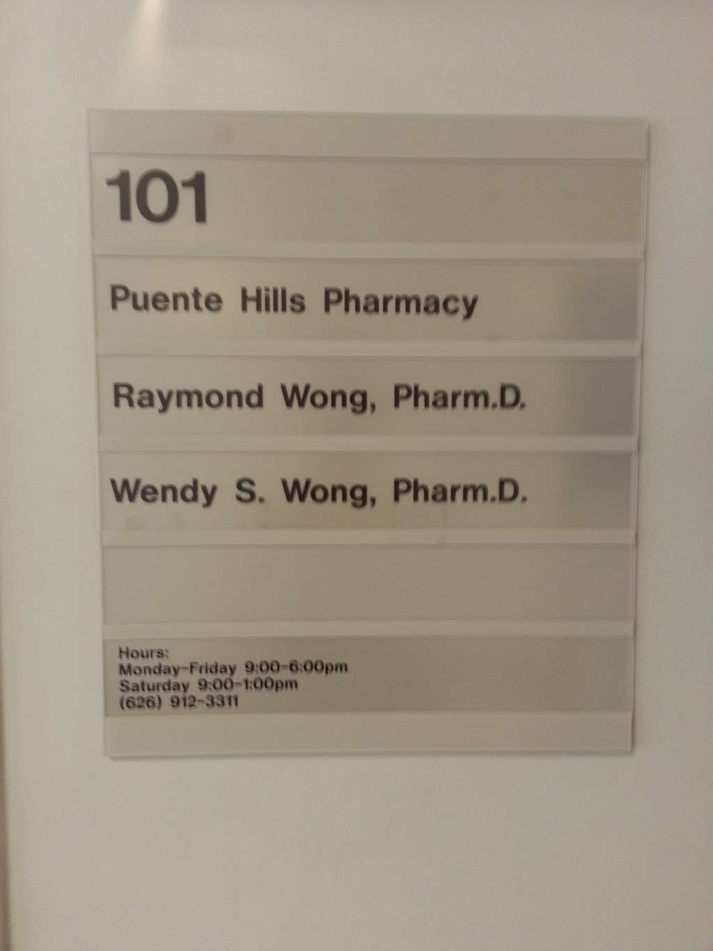 Puente Hills Pharmacy | 1850 S Azusa Ave #101, Hacienda Heights, CA 91745, USA | Phone: (626) 912-3311