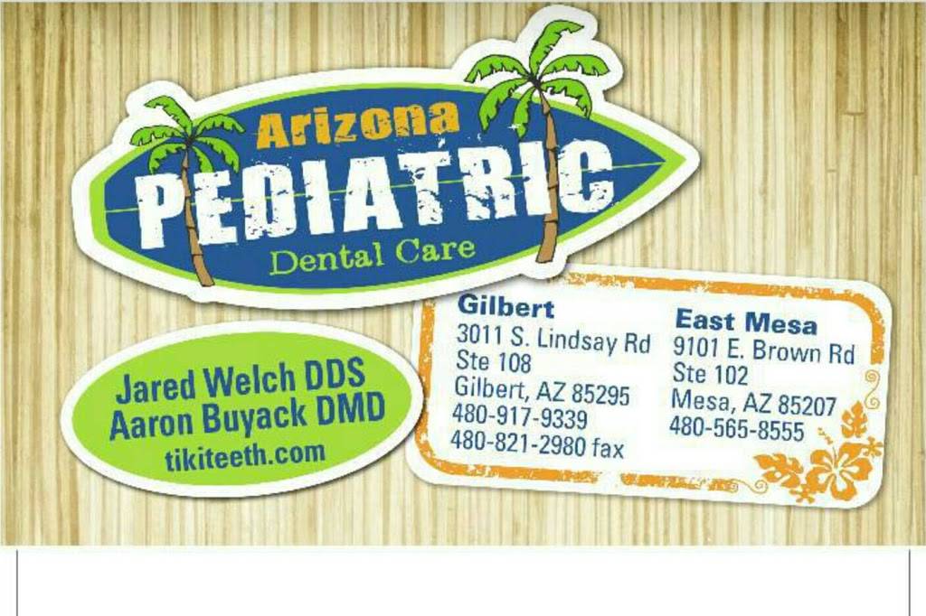 Arizona Pediatric Dental Care - Jared Welch DDS | 9101 E Brown Rd #102, Mesa, AZ 85207, USA | Phone: (480) 565-8555