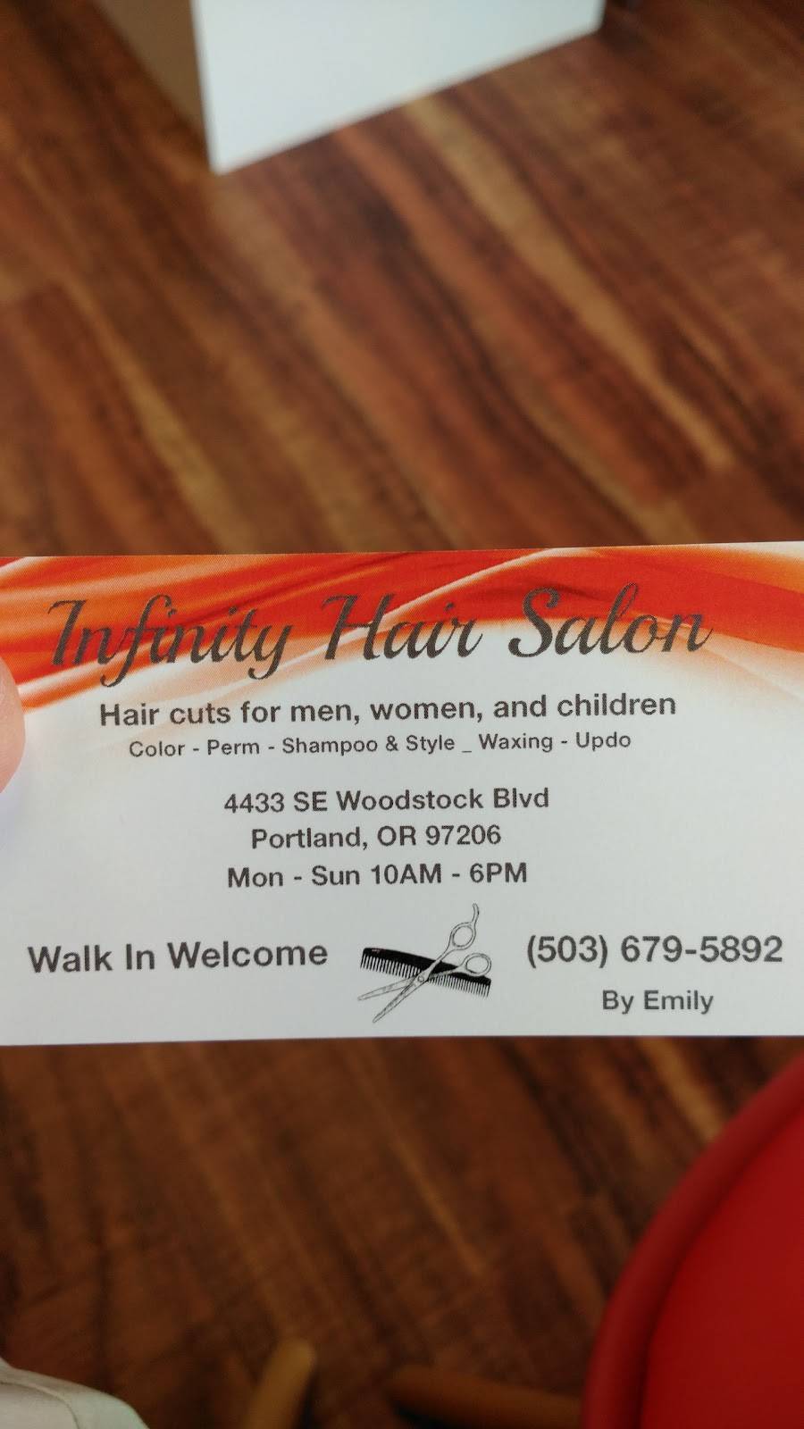 Infinity Hair Salon | 4433 SE Woodstock Blvd, Portland, OR 97206, USA | Phone: (503) 679-5892