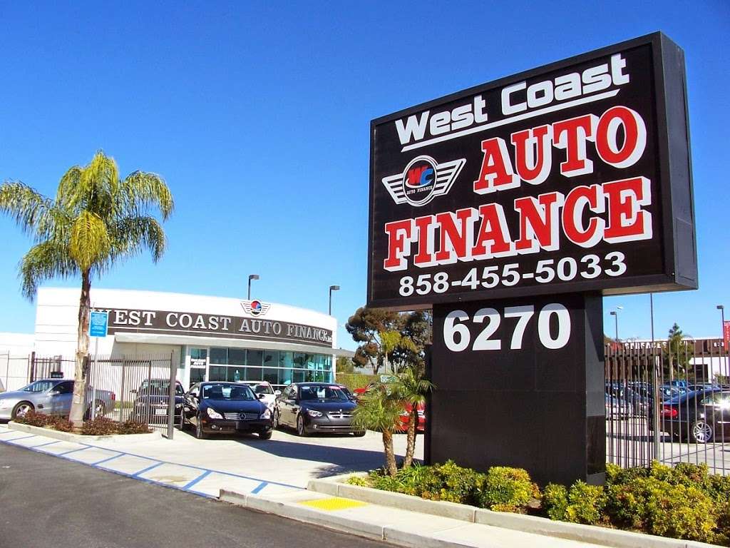 West Coast Auto Finance | 6270 Miramar Rd, San Diego, CA 92121, USA | Phone: (858) 455-5033