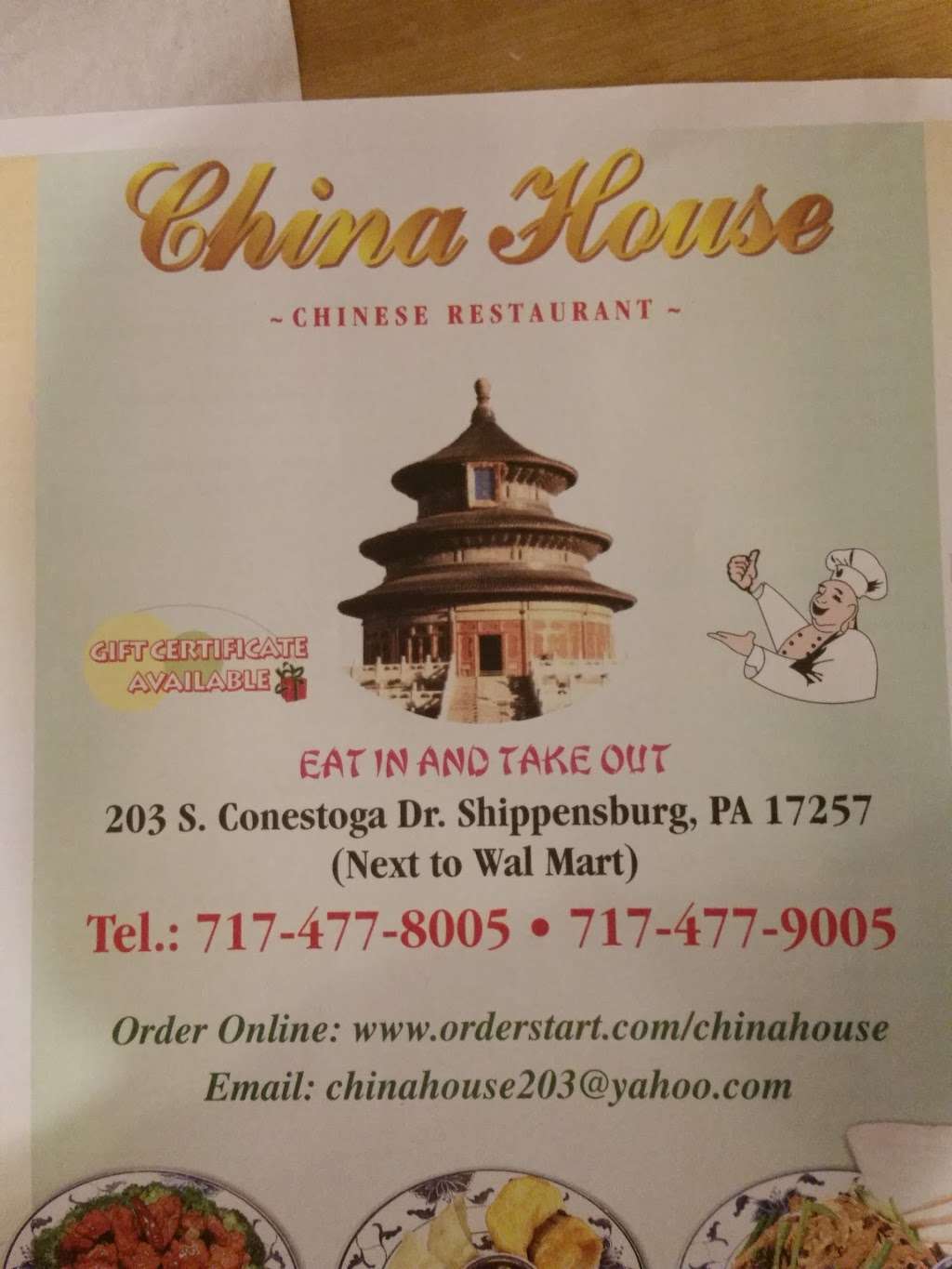China House | 203 S Conestoga Dr, Shippensburg, PA 17257, USA | Phone: (717) 477-8005