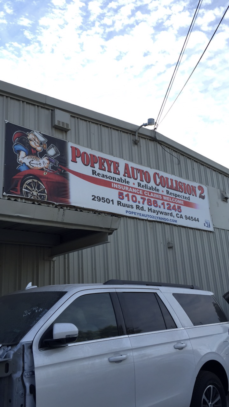 Popeye Auto collision 2 | 29501 Ruus Rd A, Hayward, CA 94544, USA | Phone: (510) 786-1245