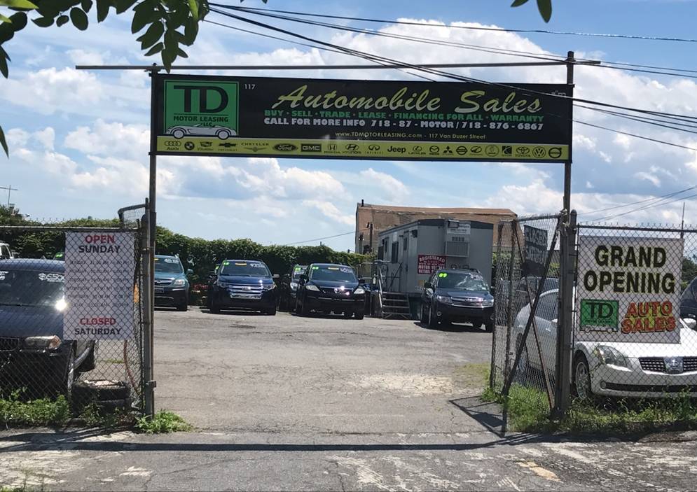 TD Motor Leasing LLC | 117 Van Duzer Street Lot-#B, Staten Island, NY 10301, USA | Phone: (347) 618-9919