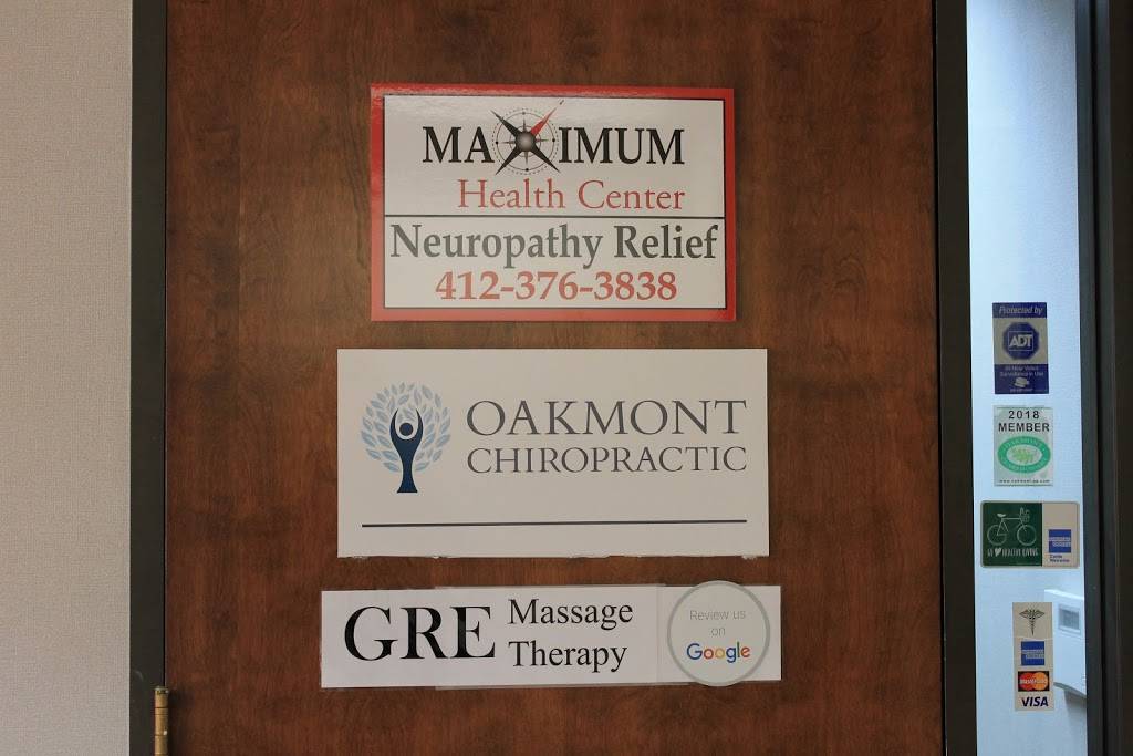 GRE Massage Therapy | 215 Allegheny Ave Suite 204, Oakmont, PA 15139, USA | Phone: (412) 423-5445