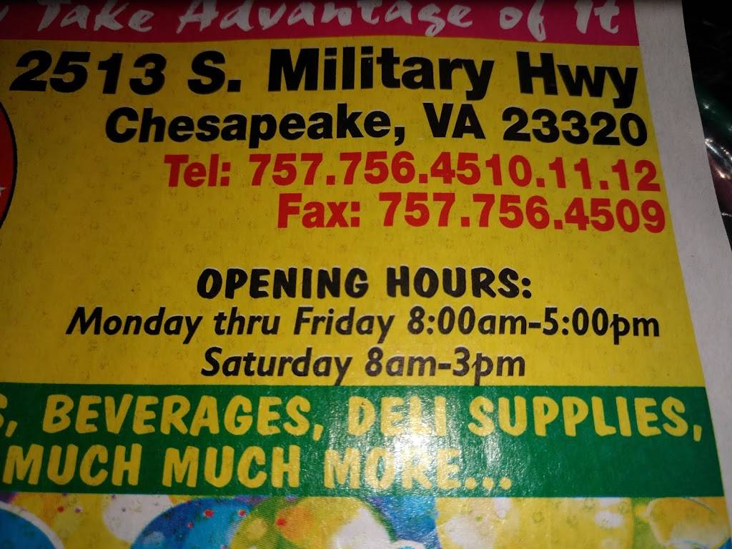 Sweet Land Wholesale | 2513 S Military Hwy, Chesapeake, VA 23320, USA | Phone: (757) 756-4510