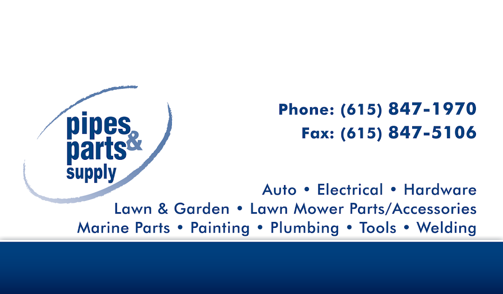 Pipes & Parts Supply | 2805 Old Hickory Blvd suite b, Old Hickory, TN 37138, USA | Phone: (615) 847-1970