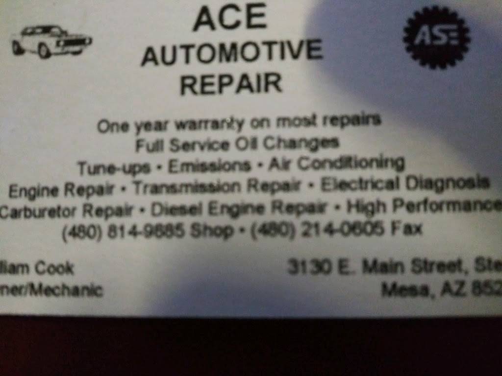 Ace Automotive Repair | 3130 E Main St, Mesa, AZ 85213, USA | Phone: (480) 814-9885