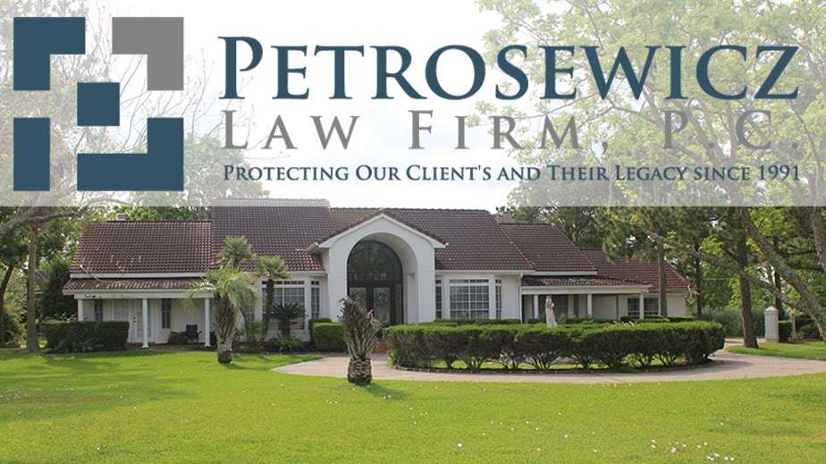 Petrosewicz Law Firm, P.C. | 121 Farm to Market 359, Richmond, TX 77406, USA | Phone: (281) 344-9455