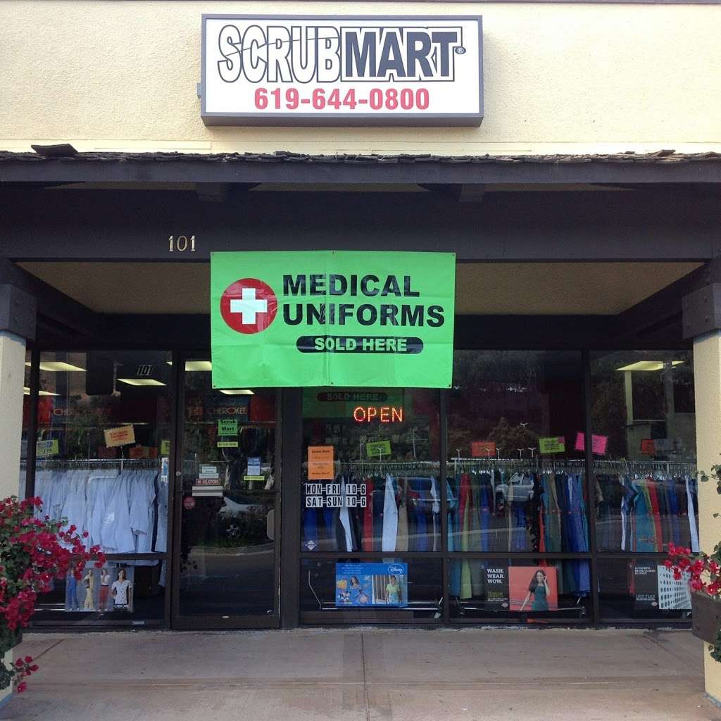 Scrub Mart (La Mesa) | 7200 Parkway Dr #101, La Mesa, CA 91942, USA | Phone: (619) 644-0800