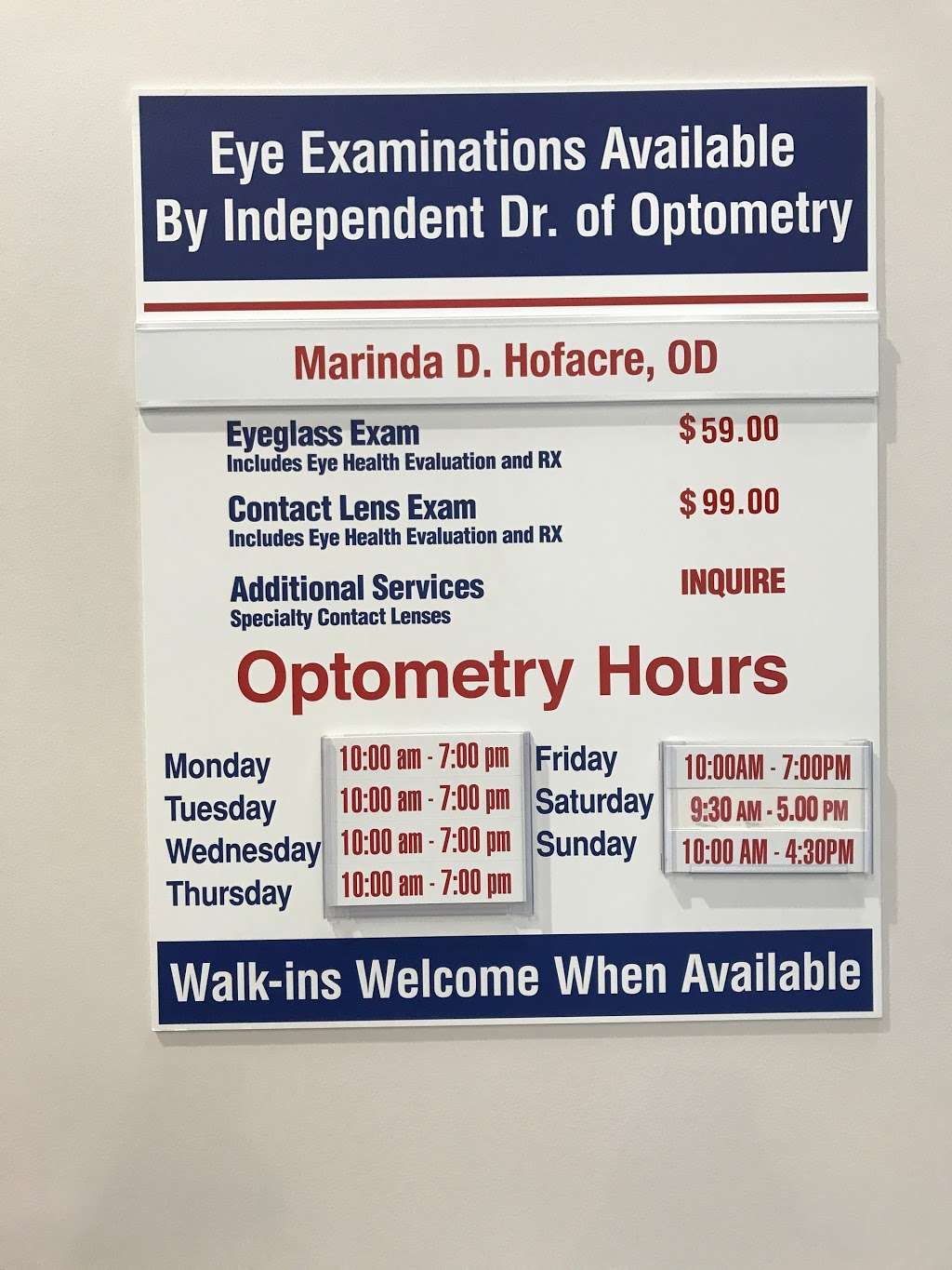 Costco Vision Center | 13111 Peyton Dr, Chino Hills, CA 91709, USA | Phone: (909) 627-6896