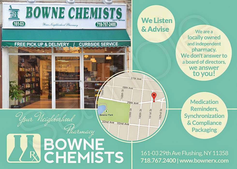 BOWNE CHEMISTS | 16103 29th Ave, Flushing, NY 11358 | Phone: (718) 767-2400