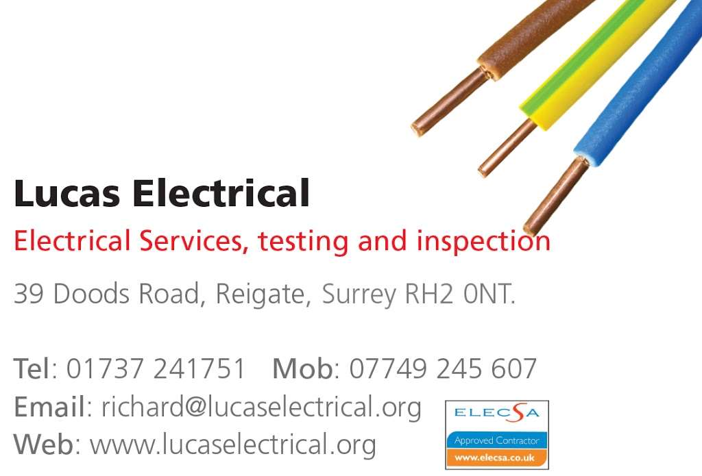 Lucas Electrical | 39 Doods Rd, Reigate RH2 0NT, UK | Phone: 07749 245607