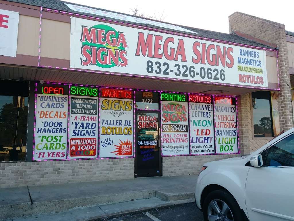 Mega Signs | 2122 FM 1960, Houston, TX 77073, USA | Phone: (832) 326-0626