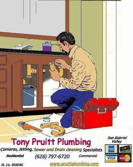 Tony Pruitt Plumbing | 2570 Vista Laguna Terrace, Pasadena, CA 91103, USA | Phone: (626) 797-6720