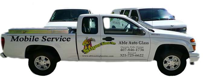 Able Auto Glass Inc Super Glass Man | 1107 Eastern Ave, St Cloud, FL 34769, USA | Phone: (407) 846-1736