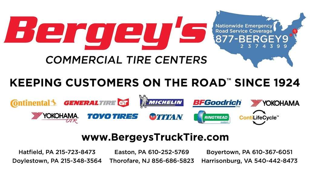 Bergeys Commercial Tire Centers | 25 Shirey Ln, Boyertown, PA 19512, USA | Phone: (610) 367-6051