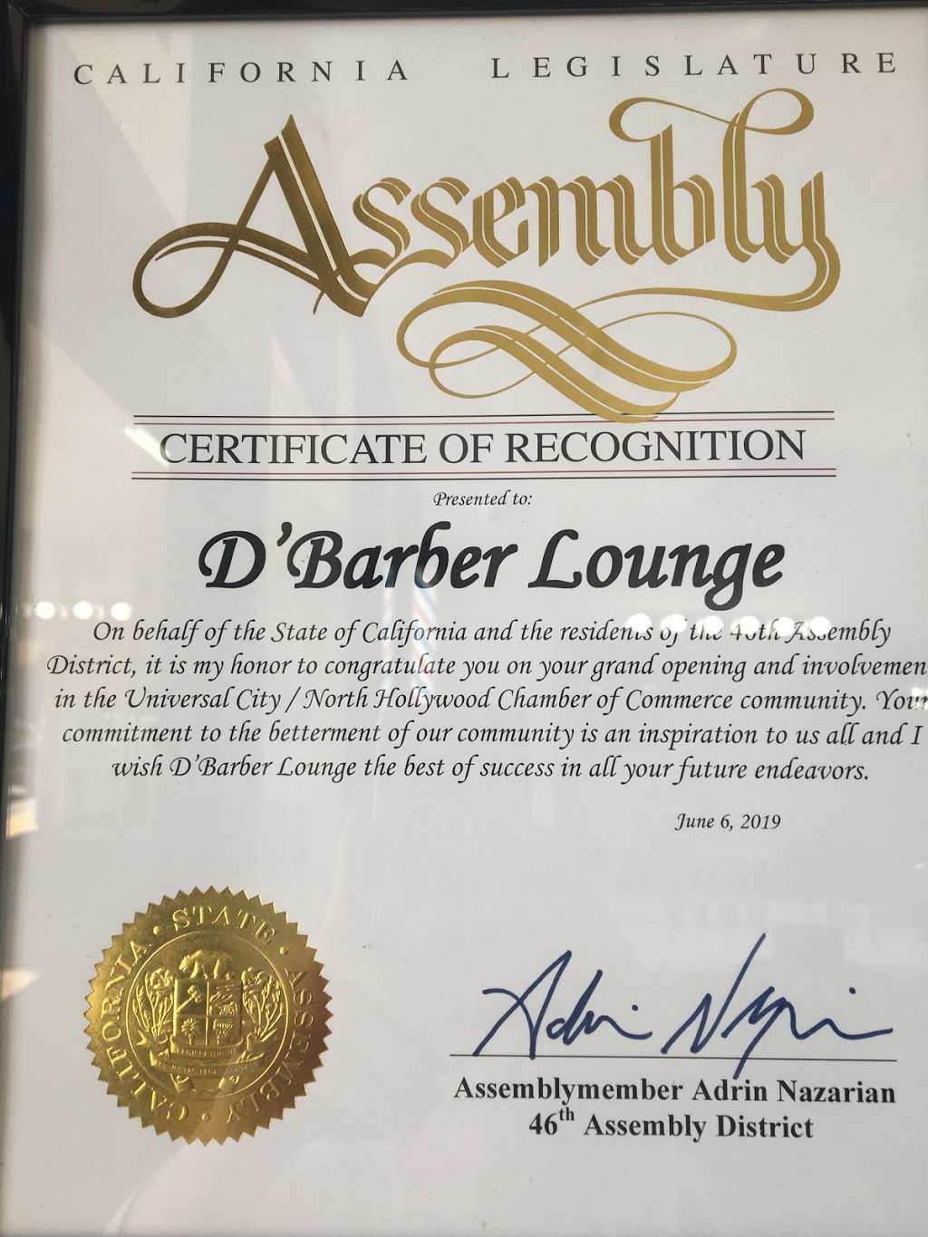 D Barber lounge | 12443 Burbank Blvd, Valley Village, CA 91607, USA | Phone: (818) 358-2410