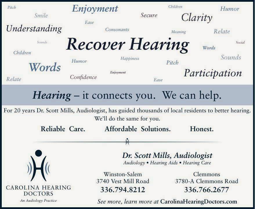 Carolina Hearing Doctors - Hearing Aids | 3780 Clemmons Rd, Clemmons, NC 27012, USA | Phone: (336) 766-2677