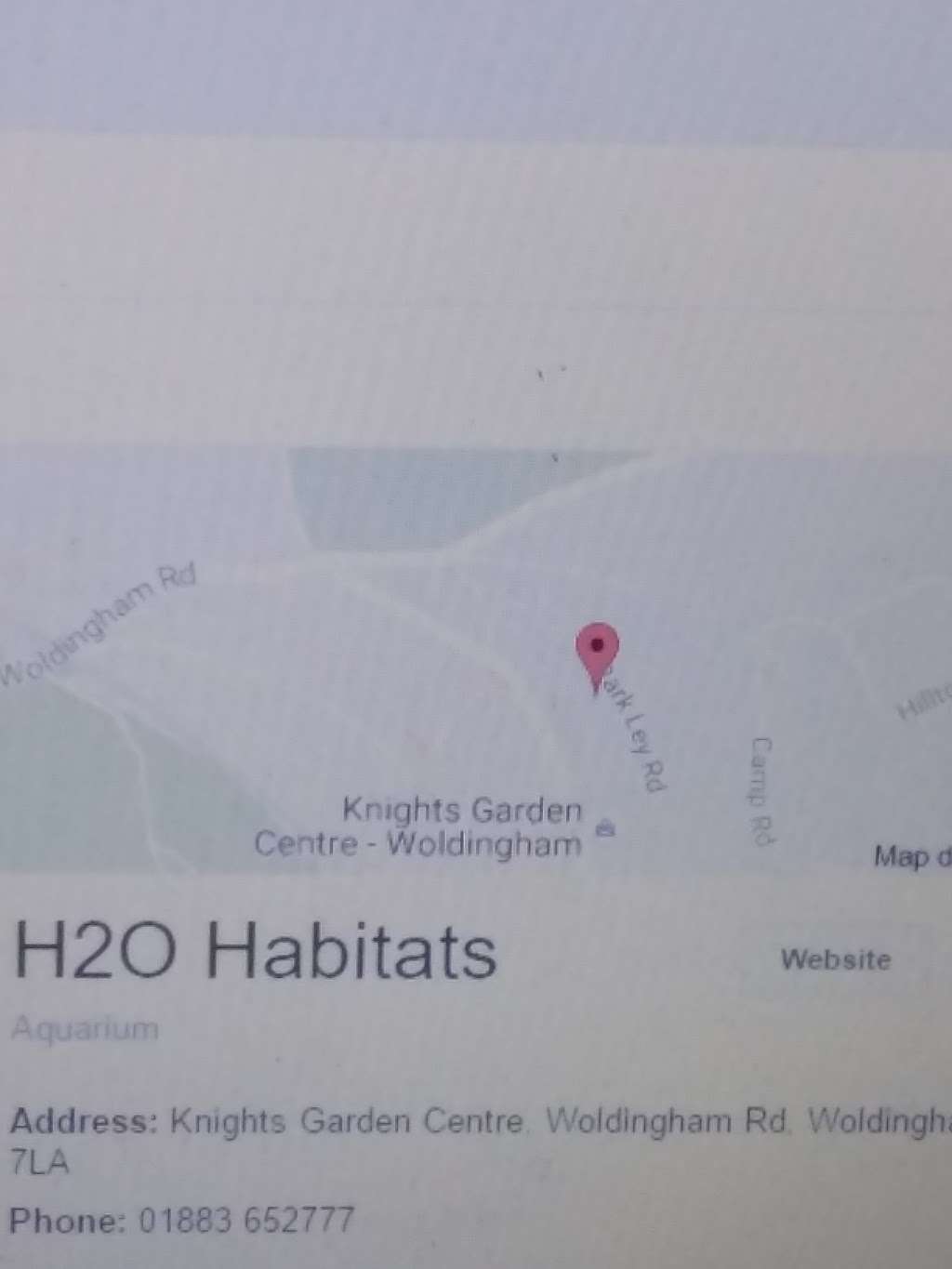 H2O Habitat | Knights Garden Centre, Woldingham Rd, Woldingham CR3 7LA, UK | Phone: 01883 652777