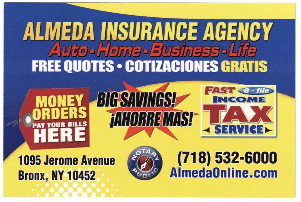 Almeda Insurance.com | 1095 Jerome Ave, The Bronx, NY 10452, USA | Phone: (718) 532-6000