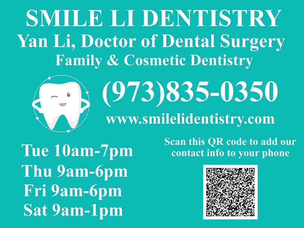 SMILE LI DENTISTRY LLC | 525 Wanaque Ave STE 100, Pompton Lakes, NJ 07442 | Phone: (973) 835-0350