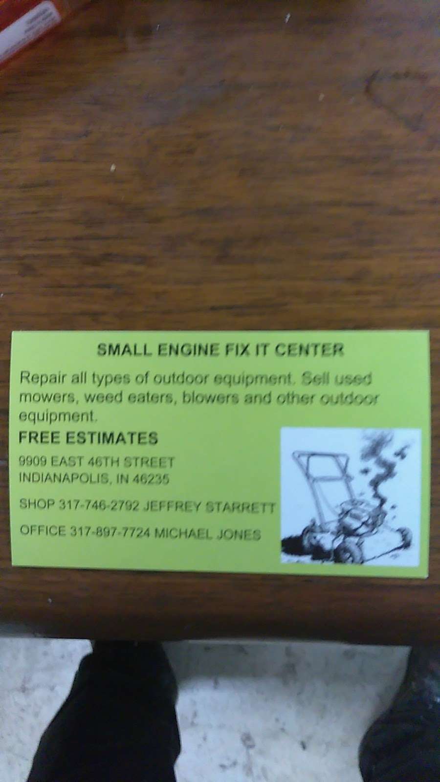 small engine fix it center | 9909 E 46th St, Indianapolis, IN 46235 | Phone: (463) 206-7707