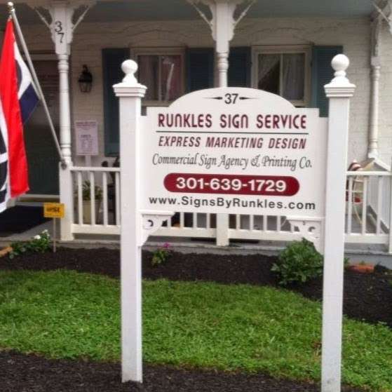 Runkles Sign Srv & Express Marketing Design - Frederick | 64 W Main St, New Market, MD 21774, USA | Phone: (301) 639-1729