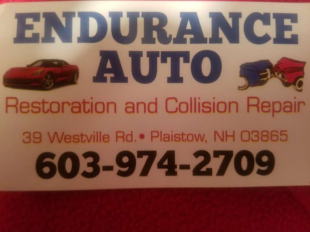 Endurance Auto | 39 Westville Rd, Plaistow, NH 03865, USA | Phone: (603) 974-2709