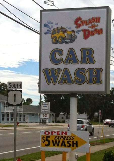 Splash -N- Dash Car Wash | 606 N Ridgewood Ave, Edgewater, FL 32132, USA | Phone: (386) 314-0258