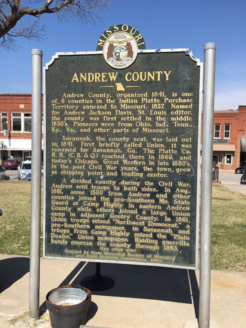Andrew County Courthouse | 411 Court St, Savannah, MO 64485, USA | Phone: (816) 324-3921