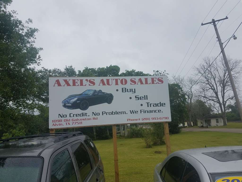 Axels Auto Sales | 109 Old Galveston Rd, Alvin, TX 77511, USA | Phone: (281) 993-6790