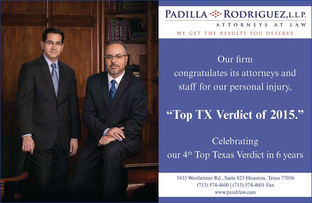 Padilla & Rodriguez, LLP | 5433 Westheimer Rd #825, Houston, TX 77056, USA | Phone: (713) 574-4600