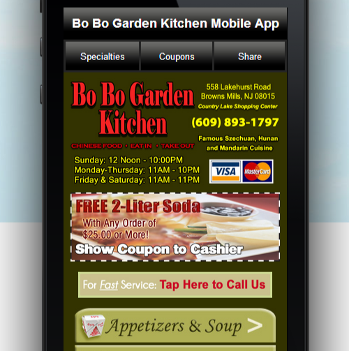 Bo Bo Garden Kitchen | 558 Lakehurst Rd # 12, Browns Mills, NJ 08015, USA | Phone: (609) 893-1797