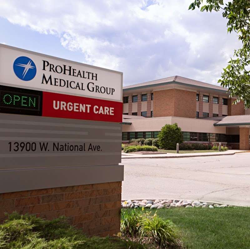 ProHealth Medical Group Clinic & Urgent Care New Berlin | 13900 W National Ave, New Berlin, WI 53151, USA | Phone: (262) 928-4500