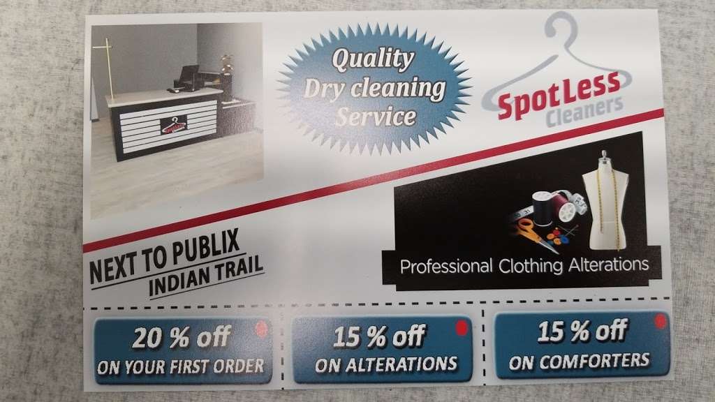 SPOTLESS CLEANERS | 5124 Old Charlotte Hwy, Monroe, NC 28110, United States | Phone: (704) 776-4923