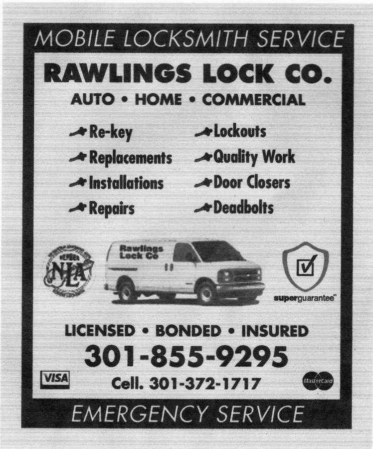 Rawlings Lock Co | 6027 Daybreak Dr, Prince Frederick, MD 20678 | Phone: (301) 372-1717