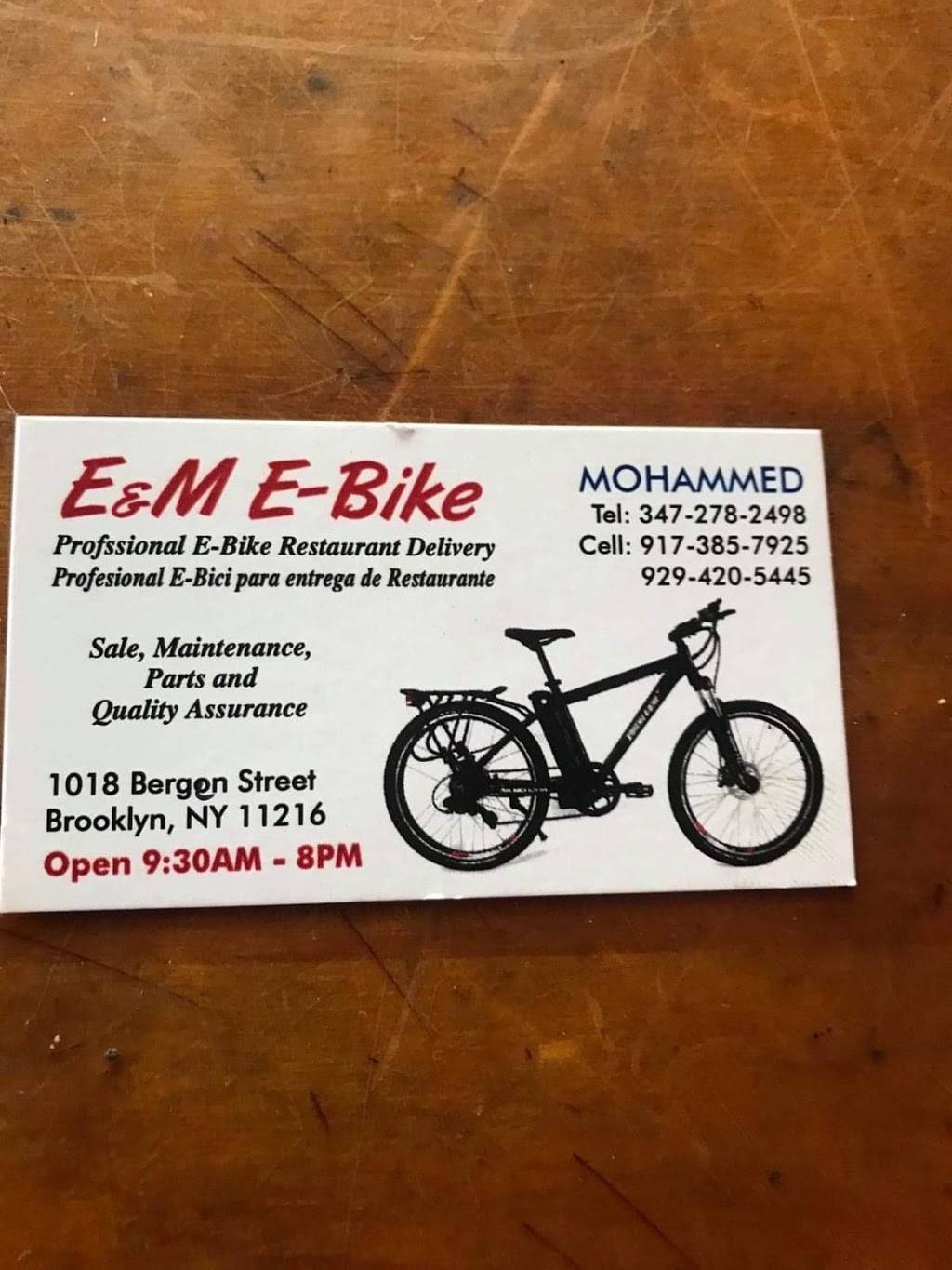 E & M E-BIKE | 1018 Bergen St, Brooklyn, NY 11216, United States | Phone: (347) 278-2498