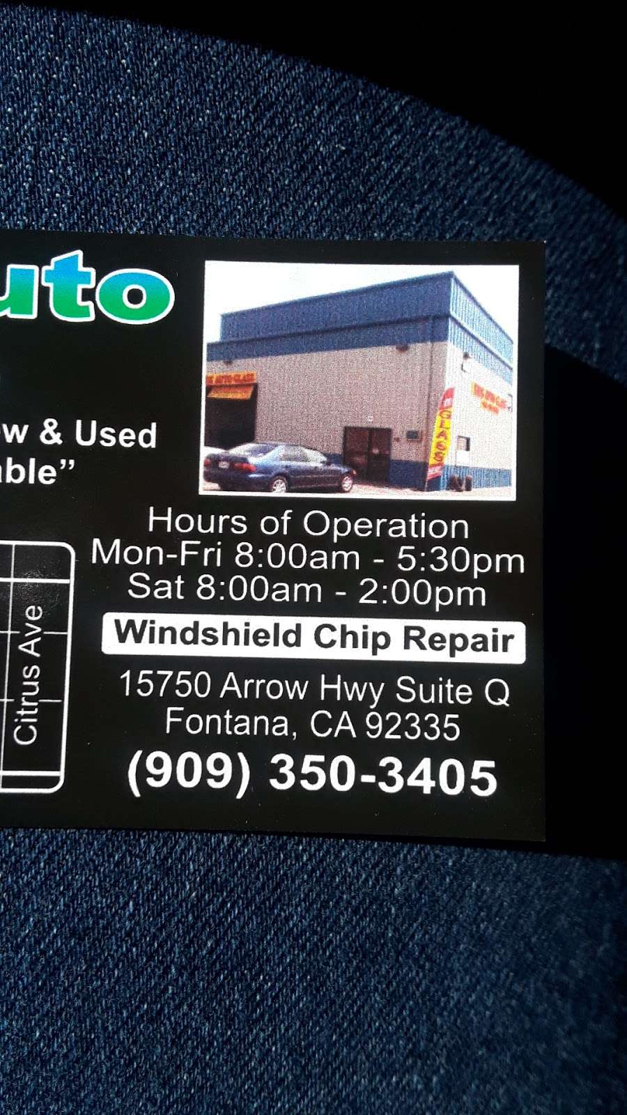 Rios Auto Glass | 15750 Arrow Blvd UNIT Q, Fontana, CA 92335, USA | Phone: (909) 350-3405