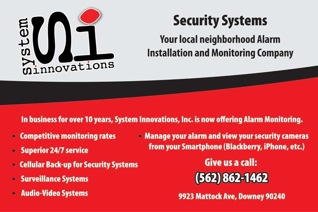 System Innovations Inc | 9923 Mattock Ave, Downey, CA 90240, USA | Phone: (562) 862-1462