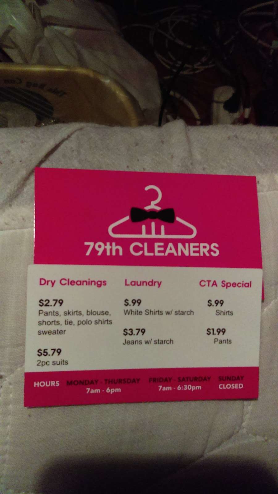 79th Cleaners | 301 W 79th St, Chicago, IL 60620, USA | Phone: (773) 488-8585