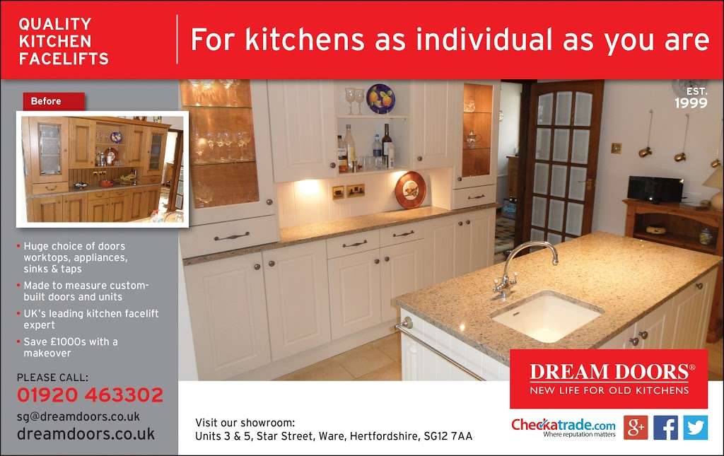 Dream Doors East Herts | 5 Star St, Ware SG12 7AA, UK | Phone: 01920 463302