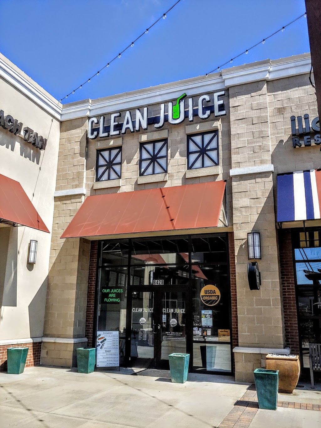 Clean Juice | 8428 Park Rd Suite 10, Charlotte, NC 28210, USA | Phone: (980) 299-2722